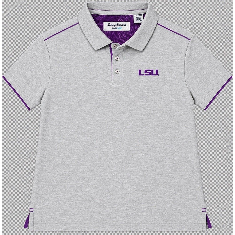 Tommy Bahama Mens XXL LSU Tigers Polo Shirt